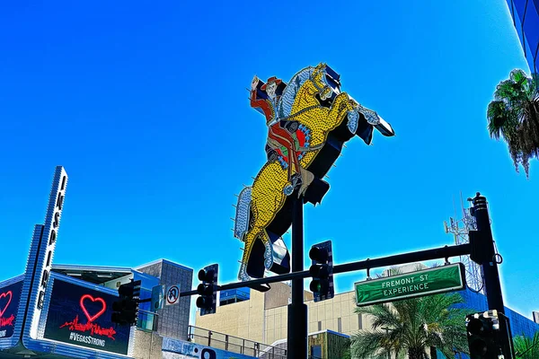 Las Vegas Usa Sep 2018 Vista Experiencia Fremont Street Las —  Fotos de Stock