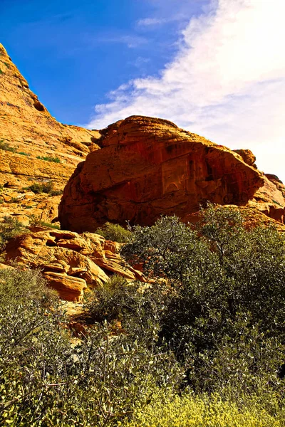 Парк Штата Ред Рок Каньон Располагает Живописными Скалами Пустыни Бутсами — стоковое фото