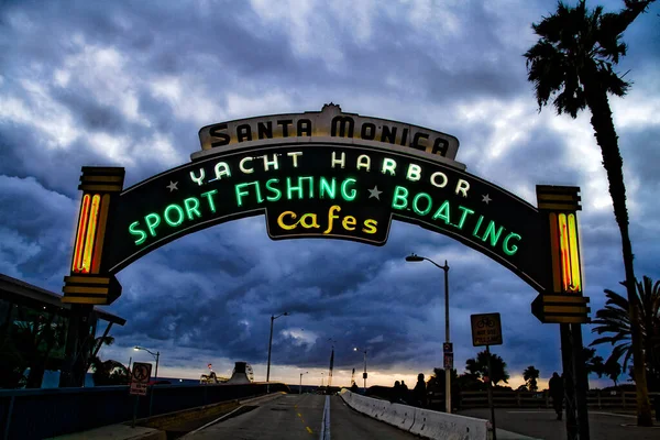 Los Angeles Usa Oct 2015 Welcoming Arch Santa Monica California — Stock Photo, Image