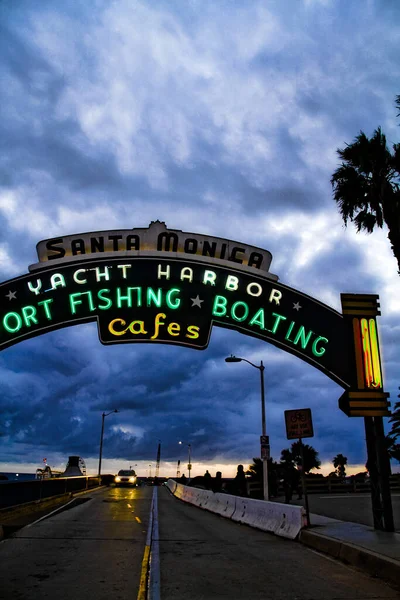 Los Angeles Usa Oct 2015 Welcoming Arch Santa Monica California — Stock Photo, Image