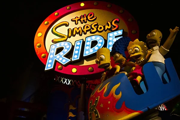 Usa Okt 2018 Krustyland Simpsons Ride Attractie Van Simpsons Universal — Stockfoto