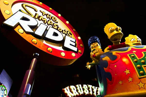 Usa Okt 2018 Krustyland Simpsons Ride Attractie Van Simpsons Universal — Stockfoto