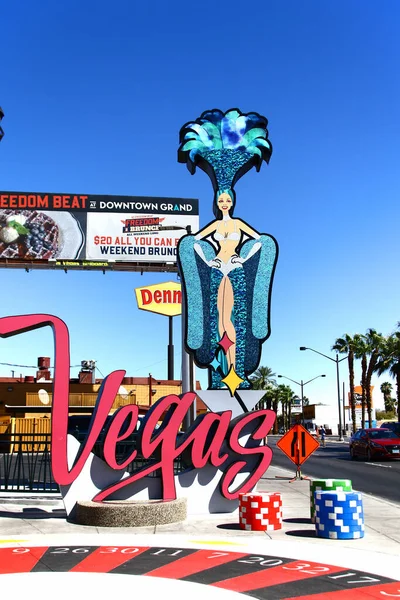 Las Vegas Usa Sep 2018 Grindskylt Till Las Vegas City — Stockfoto