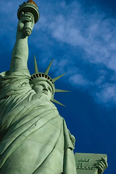 Statue Liberty Colossal Copper Statue Designed Auguste Bartholdi French Sculptor — Stock Photo, Image