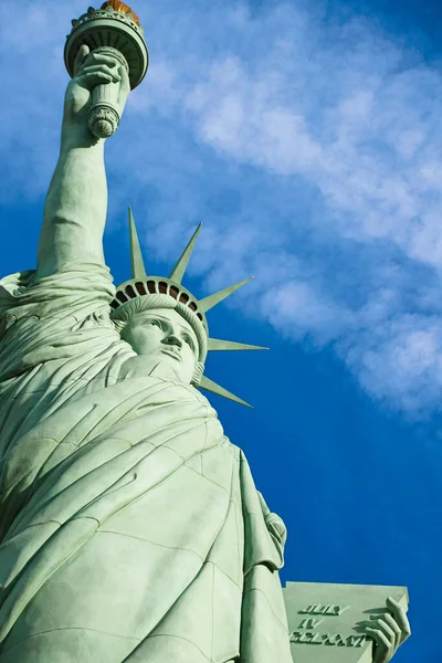 Statue Liberty Colossal Copper Statue Designed Auguste Bartholdi French Sculptor — Stock Photo, Image