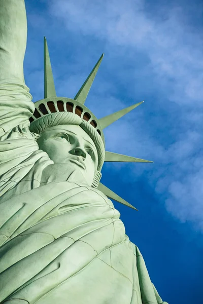 Statue Liberty Colossal Copper Statue Designed Auguste Bartholdi French Sculptor — Stock Photo, Image