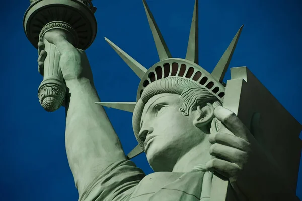 Statua Della Libertà Una Colossale Statua Rame Progettata Auguste Bartholdi — Foto Stock