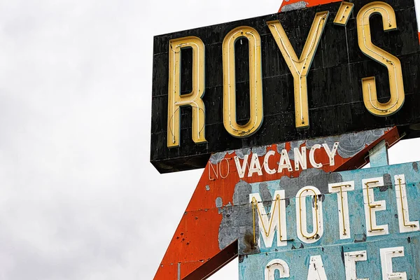 Amboy Usa Oct 2015 Legendario Motel Café Roy Histórica Ruta — Foto de Stock