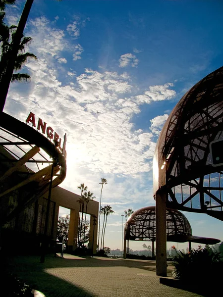 Anaheim Los Ángeles Oct 2016 Entrada Principal Del Angel Stadium — Foto de Stock