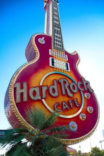 Las Vegas Usa Oct 2016 Iconic Sign Hard Rock Cafe — Stock Photo, Image