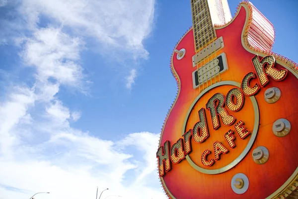 Las Vegas Сша Oct 2016 Iconic Sign Hard Rock Cafe — стокове фото
