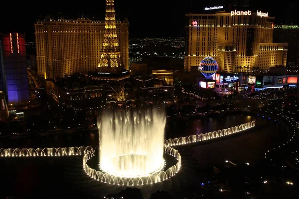 Las Vegas Usa Oktober 2015 Fonteinen Van Bellagio Las Vegas — Stockfoto