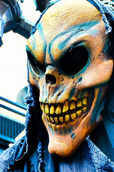Porträtt Ett Halloweenmonster Halloween Skräck Skrämmande Skräck Zombie Display — Stockfoto