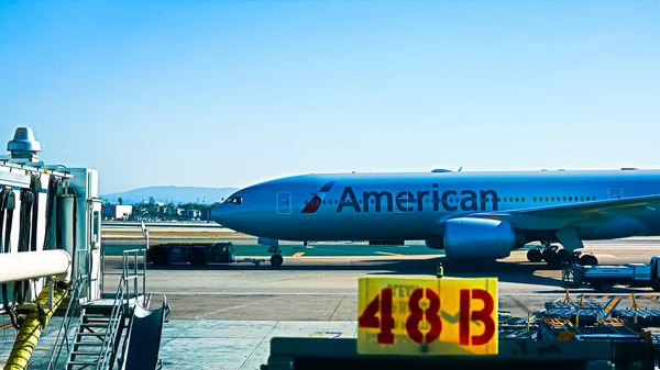 Los Angeles Usa 2017 Jettaxis Von American Airlines Für Den — Stockfoto