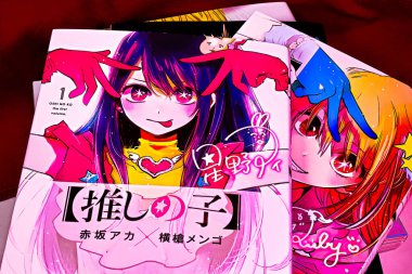 OSAKA, JAPONYA - 30 Temmuz 2023: Popüler Japon anime 