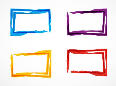 Renk daireleri ayarlandı. Vektör illüstrasyonu.