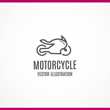 motosiklet Simgesi. Vektör illustation