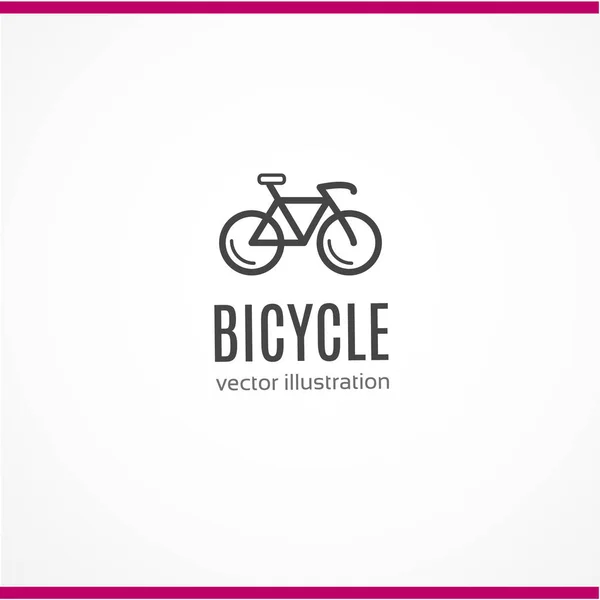 Icono Bicicleta Sobre Fondo Blanco Ilustración Vectorial — Vector de stock
