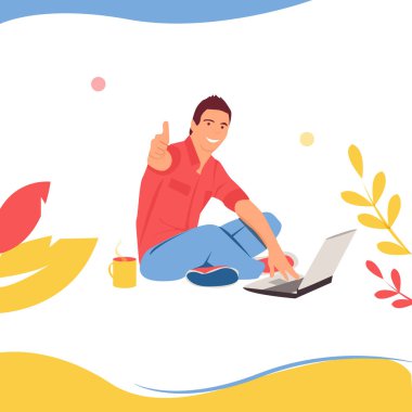 Sunu slayt şablonları veya kahraman banner resimlere Web siteleri veya uygulamalar için. İş konsept çizimler. Modern düz stil. Vektör
