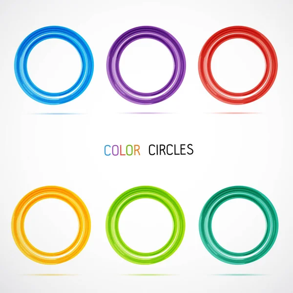 Cercles Illustration Vectorielle Intelligente — Image vectorielle