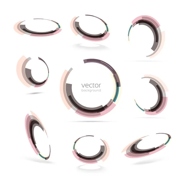 Cercles Illustration Vectorielle Intelligente — Image vectorielle