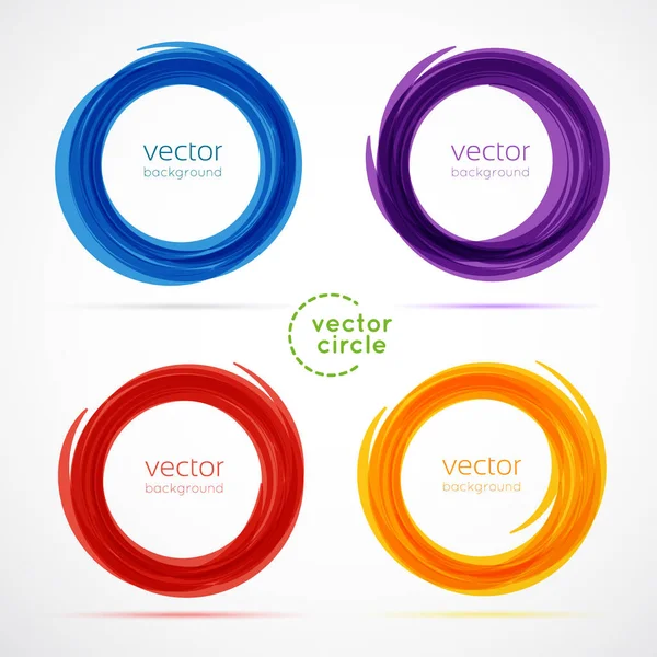 Círculos Vector Ilustración Inteligente — Vector de stock