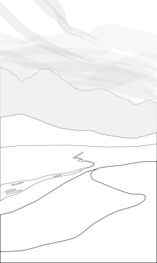 Tepelerin, dağların ve nehrin renkleri