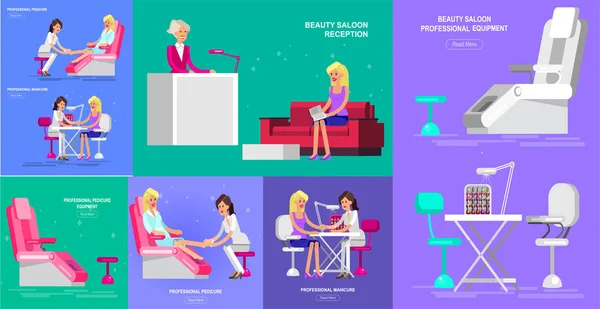 Sjabloon voor beauty salon sjabloon beauty salon — Stockvector