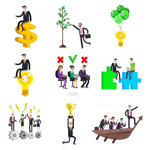 karakter busimen. İş karakter busimen. İş Infographic