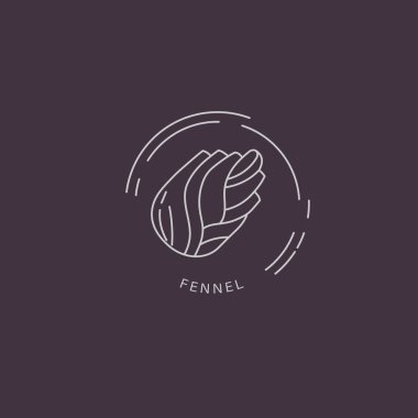 Vektör simgesi ve baharat ve otlar için logo