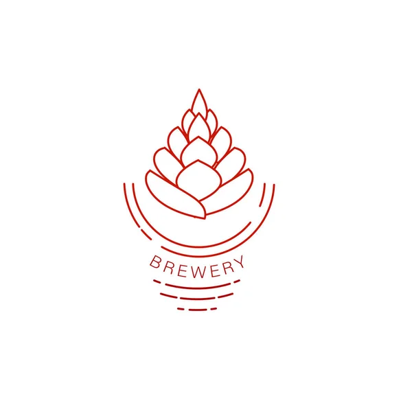 Icône vectorielle et logo bière et brasserie — Image vectorielle