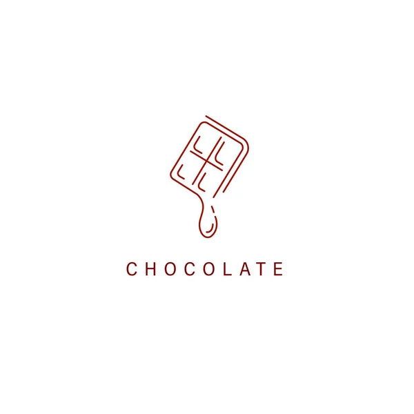 Vector icon and logo for chocolate and sweet — Stock Vector