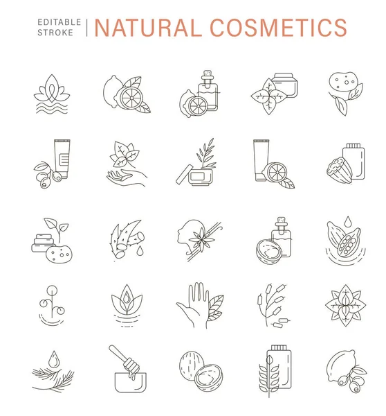 Vector icon and logo for natural cosmetics and care dry skin — Stock Vector