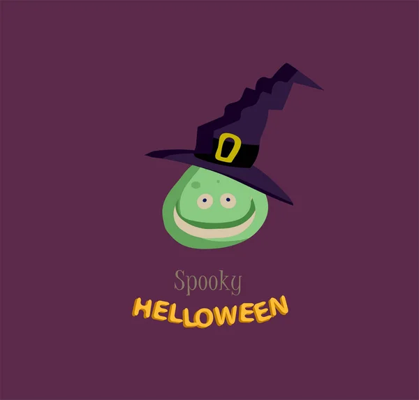 Vektorsymbol Und Element Für Helloween Glückwunschkarte Für Glückliche Halloween Design — Stockvektor