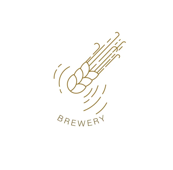 Icône vectorielle et logo bière et brasserie — Image vectorielle