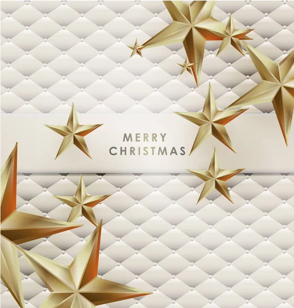 优雅的圣诞节背景与黄金矢量插图 — 图库矢量图片