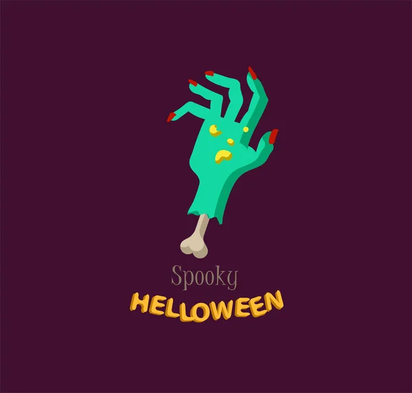 Vector pictogram en element decoratie voor gelukkig Helloween — Stockvector