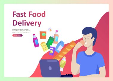 Sayfa şablonları insanlarla hangi yemek sağlıklı gıda, basit yemek tarifleri, açılış nasıl süpermarket, gıda teslim ve fast food ürünleri seçmek için