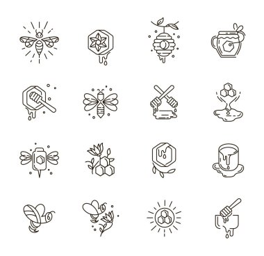 Vektör simgesi ve logo tatlım. Düzenlenebilir anahattı kontur boyutu