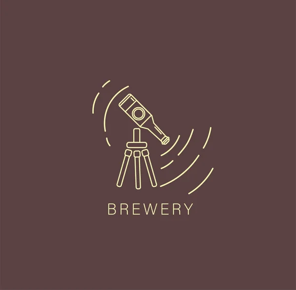 Icône vectorielle et logo bière et brasserie — Image vectorielle