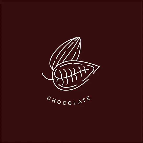Векторна іконка та логотип для шоколаду та солодкого — стоковий вектор