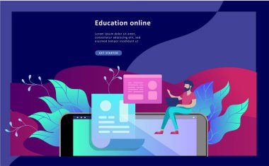 Kavram eğitim insanlar, Internet eğitim, online eğitim, online kitap