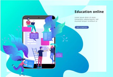 Kavram eğitim insanlar, Internet eğitim, online eğitim, online kitap