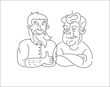 Vektör simgesi ve logosu insanlar avatarlar karakter