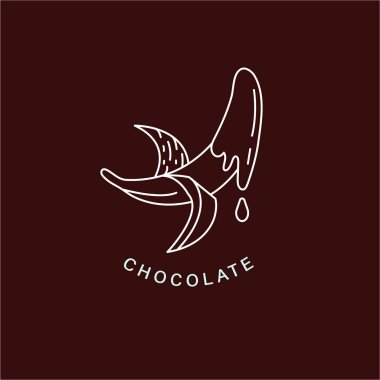 Vektör simgesi ve çikolata ve tatlı için logo