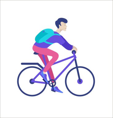 İnsanlar kendi hobilerini zevk. Vektör karakter. Renkli düz