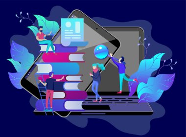 Kavram eğitim insanlar, Internet eğitim, online eğitim, online kitap