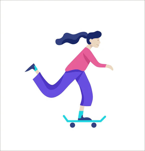 People enjoying their hobbies. Vector character. Colorful flat — Stock Vector