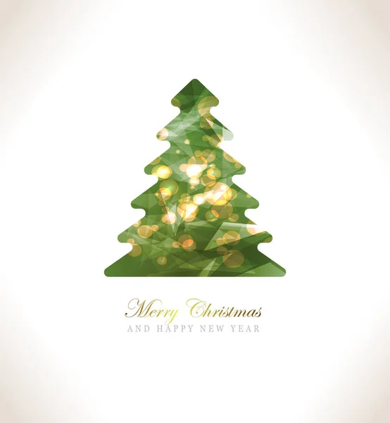 ゴールドのベクトル図とエレガントなクリスマスの背景 — ストックベクタ