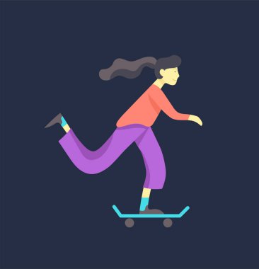 İnsanlar kendi hobilerini zevk. Vektör karakter. Renkli düz